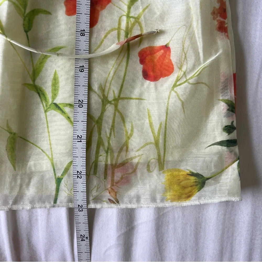 Bailey 44 Size L Light Green Floral Blouse NWOT - Picture 7 of 9